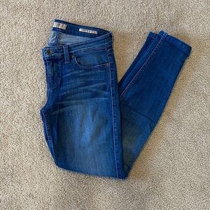 GUESS power skinny low medium wash skinny jeans